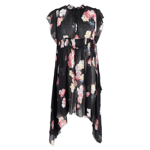 Ulla Johnson Dresses & Skirts - Ulla Johnson Luisa Floral Print Midi Asymmetrical Dress in Multicolor Silk
